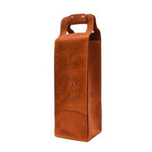Load image into Gallery viewer, Leather Wine Bag with Logo
