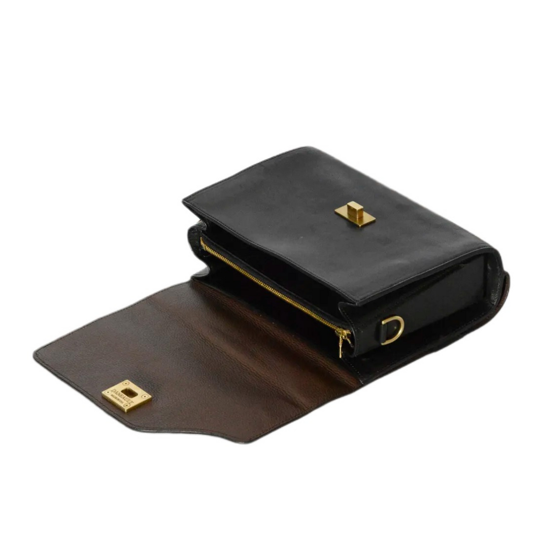 Black/ Brown Reversible Handbag - The Nancy