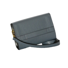 Load image into Gallery viewer, Black/ Blue Reversible Handbag - The Paul
