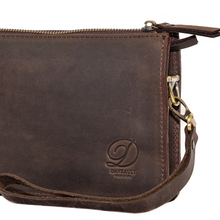 Load image into Gallery viewer, Crazy Horse Leather Metro Clutch - Espresso
