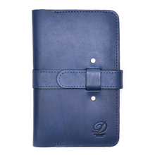 Load image into Gallery viewer, Leather Jetsetter Wallet - Cobalt
