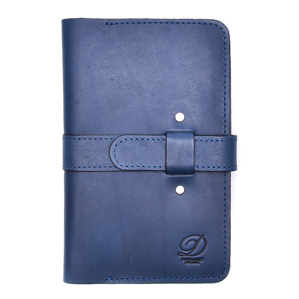 Leather Jetsetter Wallet - Cobalt