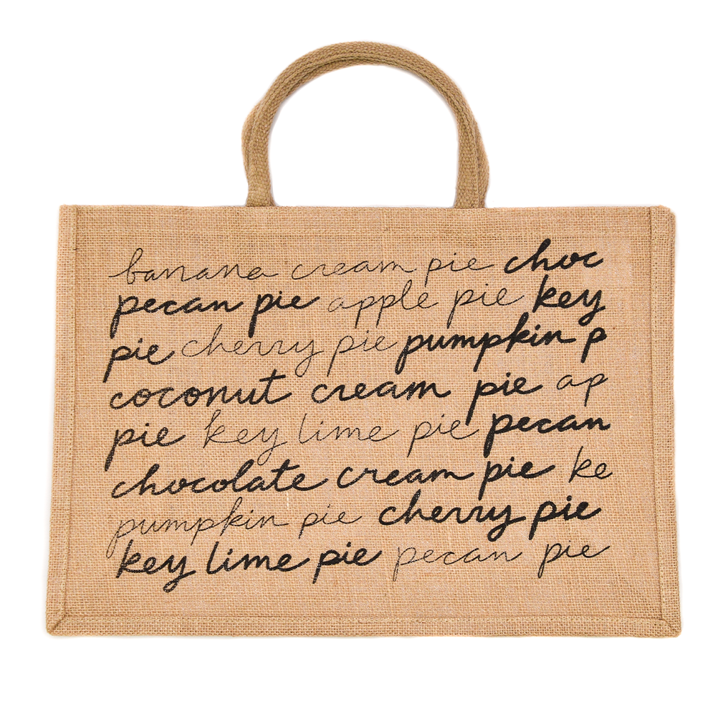 Fresh Baked Pie Jute Tote