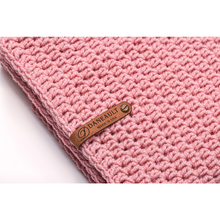 Load image into Gallery viewer, Rose Pink Infinity Scarf and Beanie Duo
