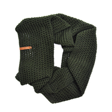 Load image into Gallery viewer, Hunter Green Infinity Scarf and Beanie Set
