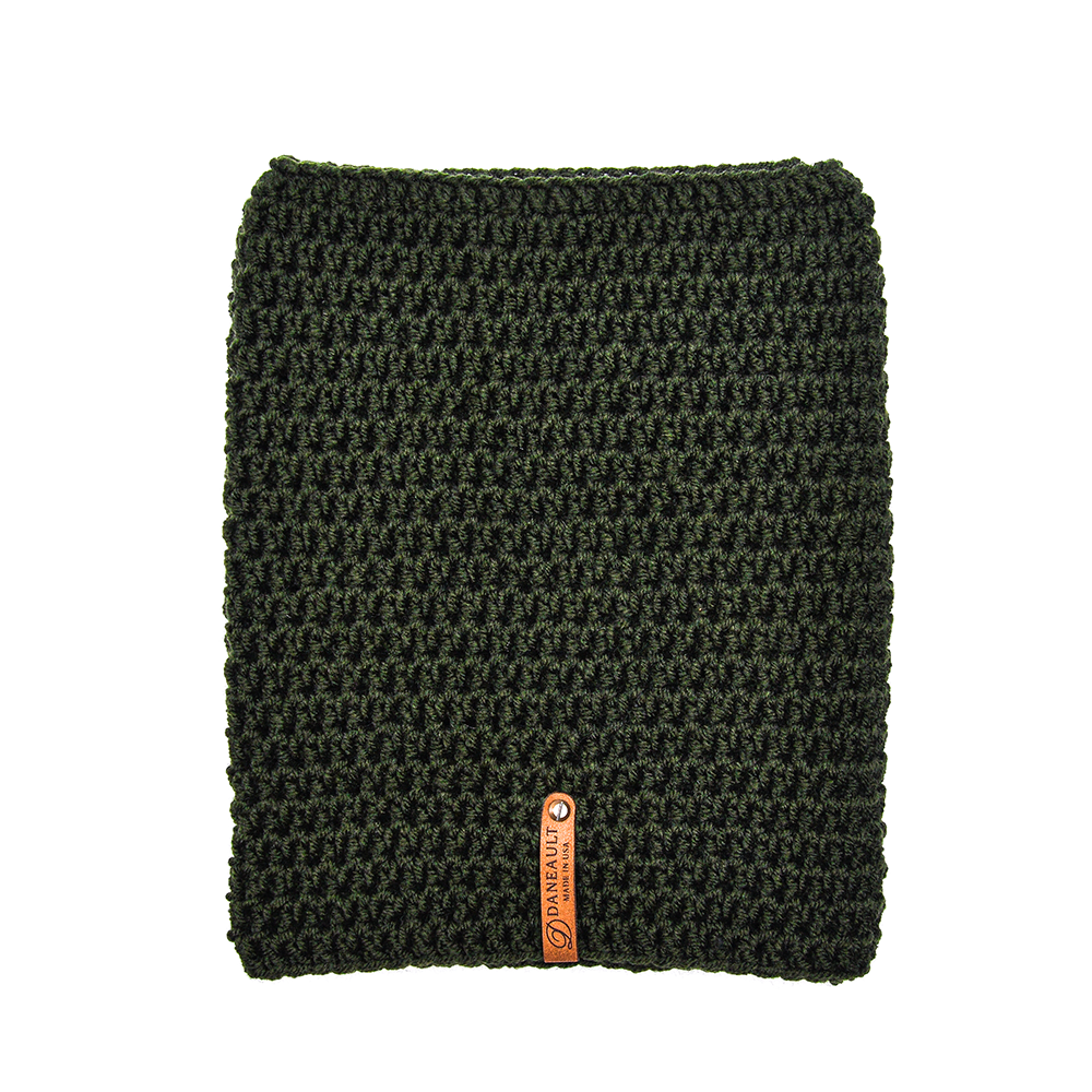 Hunter Green Infinity Scarf and Beanie Set