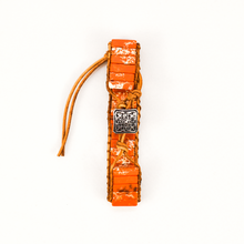 Load image into Gallery viewer, Orange Agate Stone and Leather Bracelet
