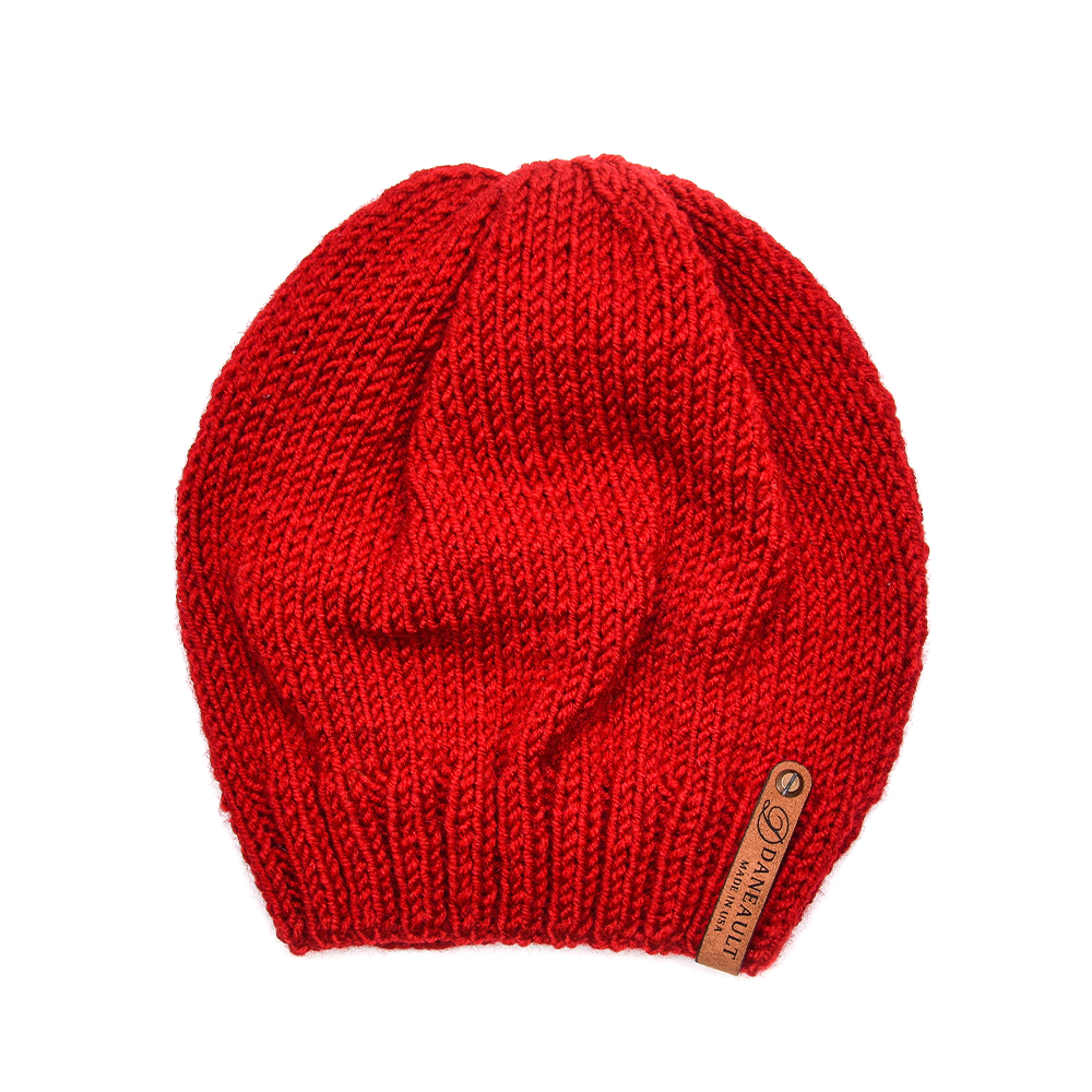 Bright Red Infinity Scarf and Beanie Set