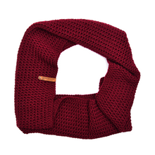 Load image into Gallery viewer, Bordeaux Infinity Scarf and Beanie Set
