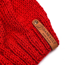 Load image into Gallery viewer, Bright Red Infinity Scarf and Beanie Set
