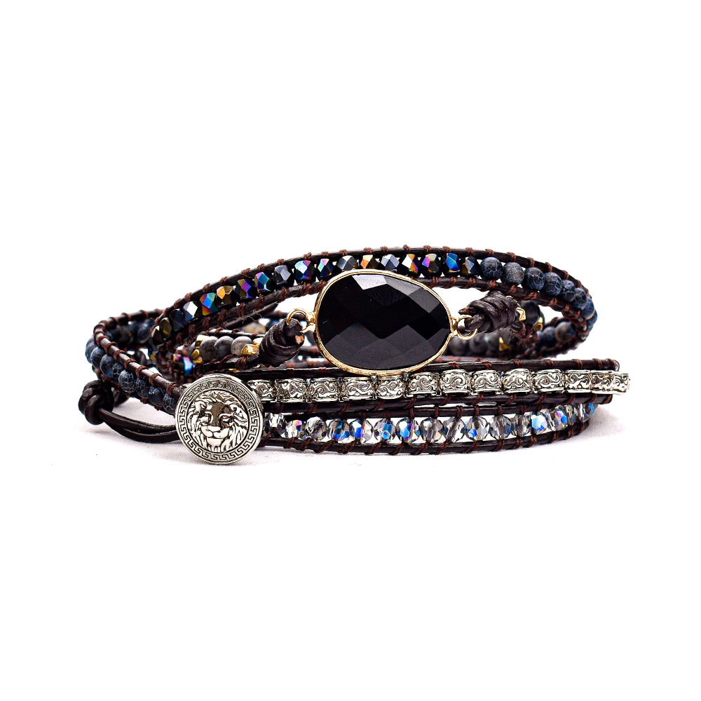 Black Onyx Wrap Bracelet