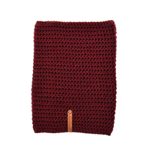 Load image into Gallery viewer, Crimson Heather Infinity Scarf and Beanie Set
