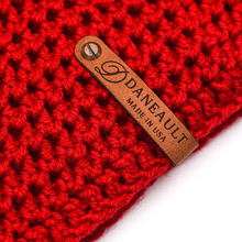 Load image into Gallery viewer, Bright Red Infinity Scarf and Beanie Set
