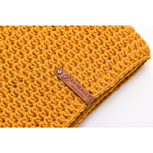 Load image into Gallery viewer, Mustard Infinity Scarf and Beanie Set
