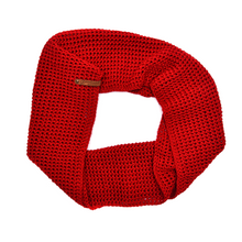 Load image into Gallery viewer, Bright Red Infinity Scarf and Beanie Set
