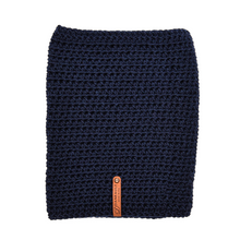 Load image into Gallery viewer, Navy Infinity Scarf and Beanie Set
