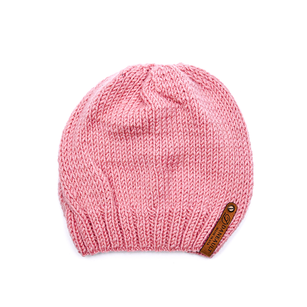 Rose Pink Infinity Scarf and Beanie Duo