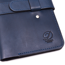 Load image into Gallery viewer, Leather Jetsetter Wallet - Cobalt
