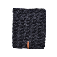 Load image into Gallery viewer, Black Heather Infinity Scarf and Beanie Set
