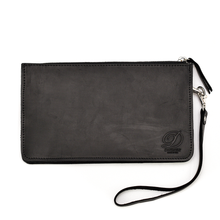 Load image into Gallery viewer, Crazy Horse Leather Metro Clutch - Ebony

