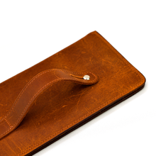 Load image into Gallery viewer, Crazy Horse Leather Metro Clutch - Camel
