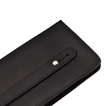 Load image into Gallery viewer, Crazy Horse Leather Metro Clutch - Ebony
