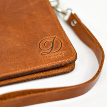 Load image into Gallery viewer, Crazy Horse Leather Metro Clutch - Camel
